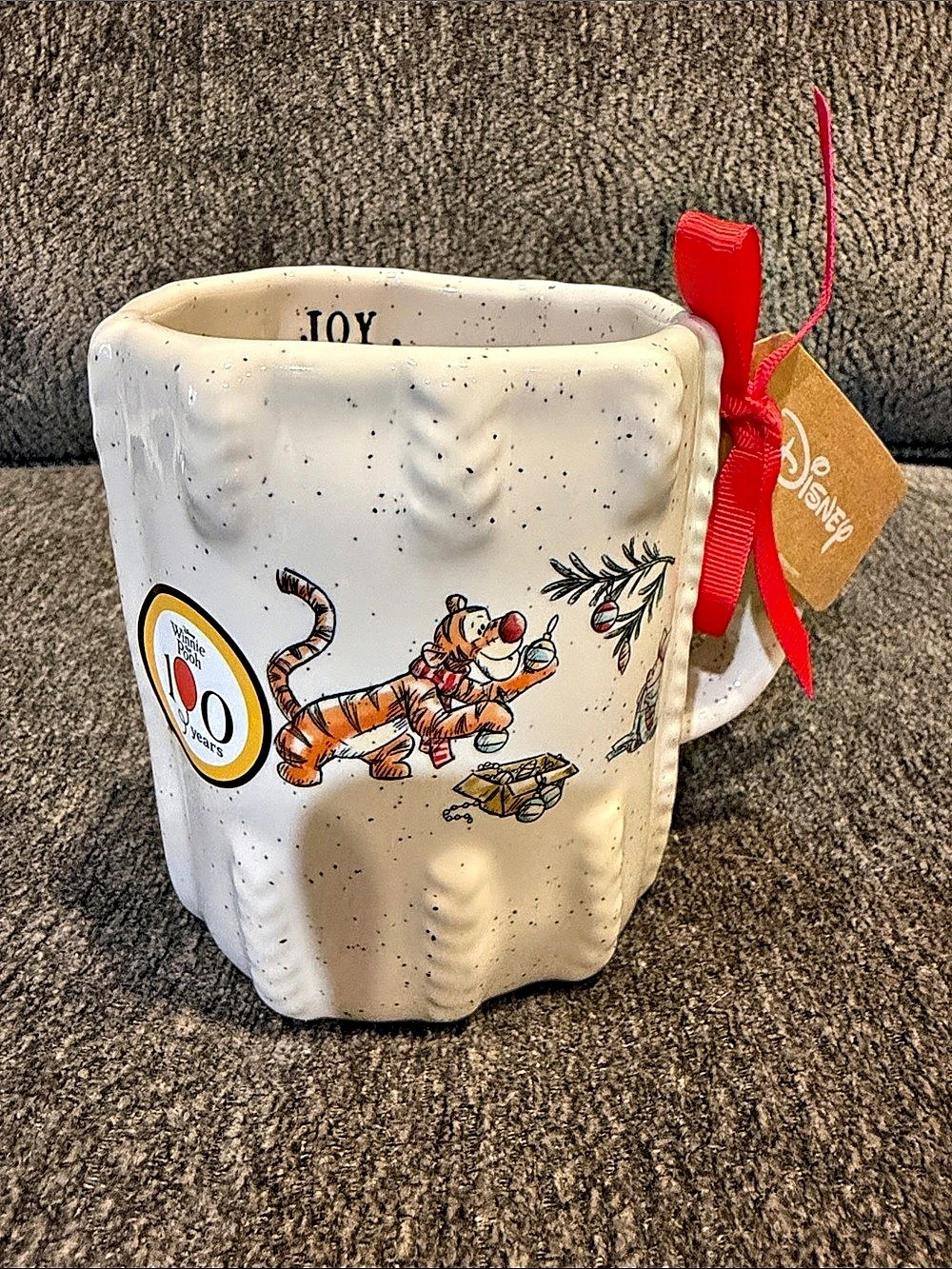 Rae Dunn x Disney Winnie The Pooh • Tigger And Piglet Christmas Ceramic Mug